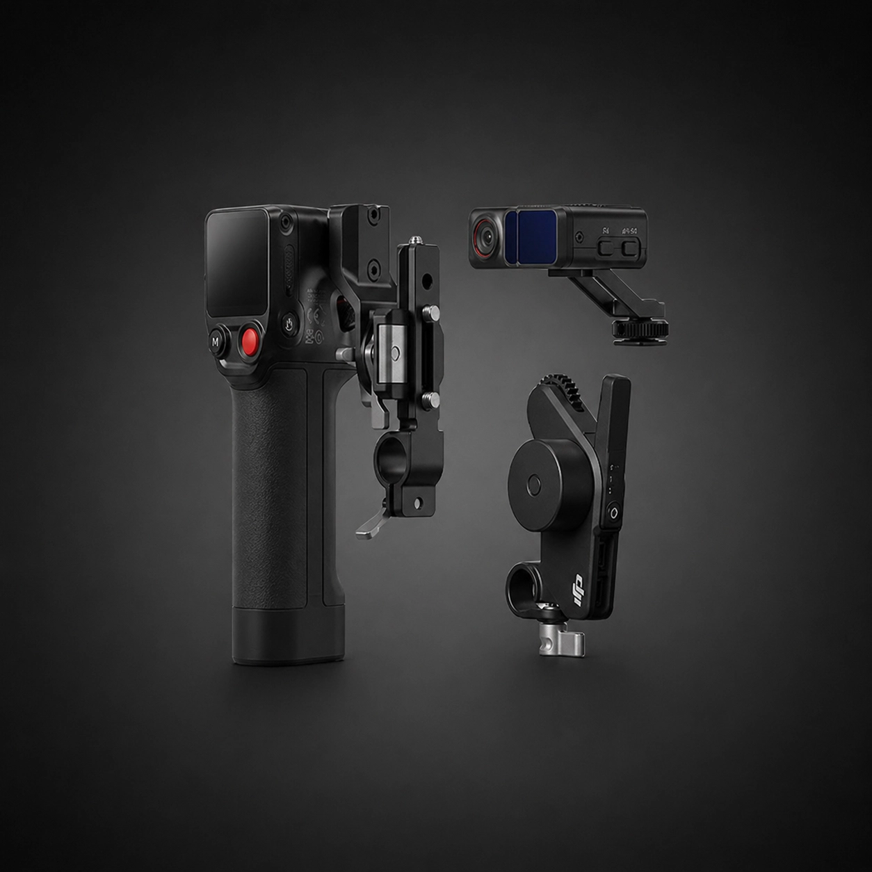 DJI Focus Pro wireless follow focus system on a black background.