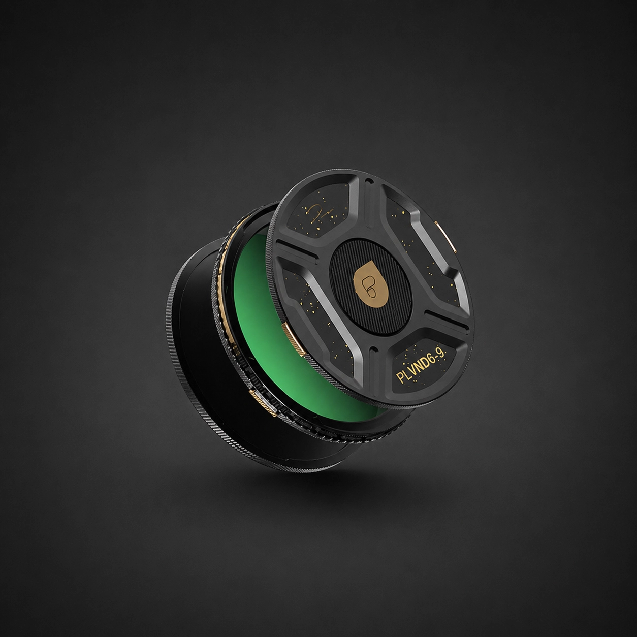 Helix Chroma VND PL 6 to 9 filter on a black background