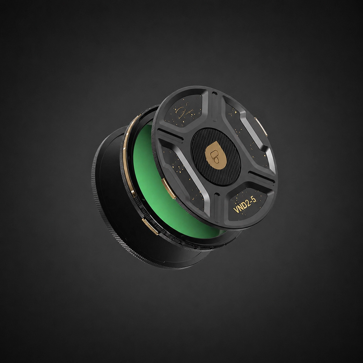 Helix VND 2 to 5 filter on a black background